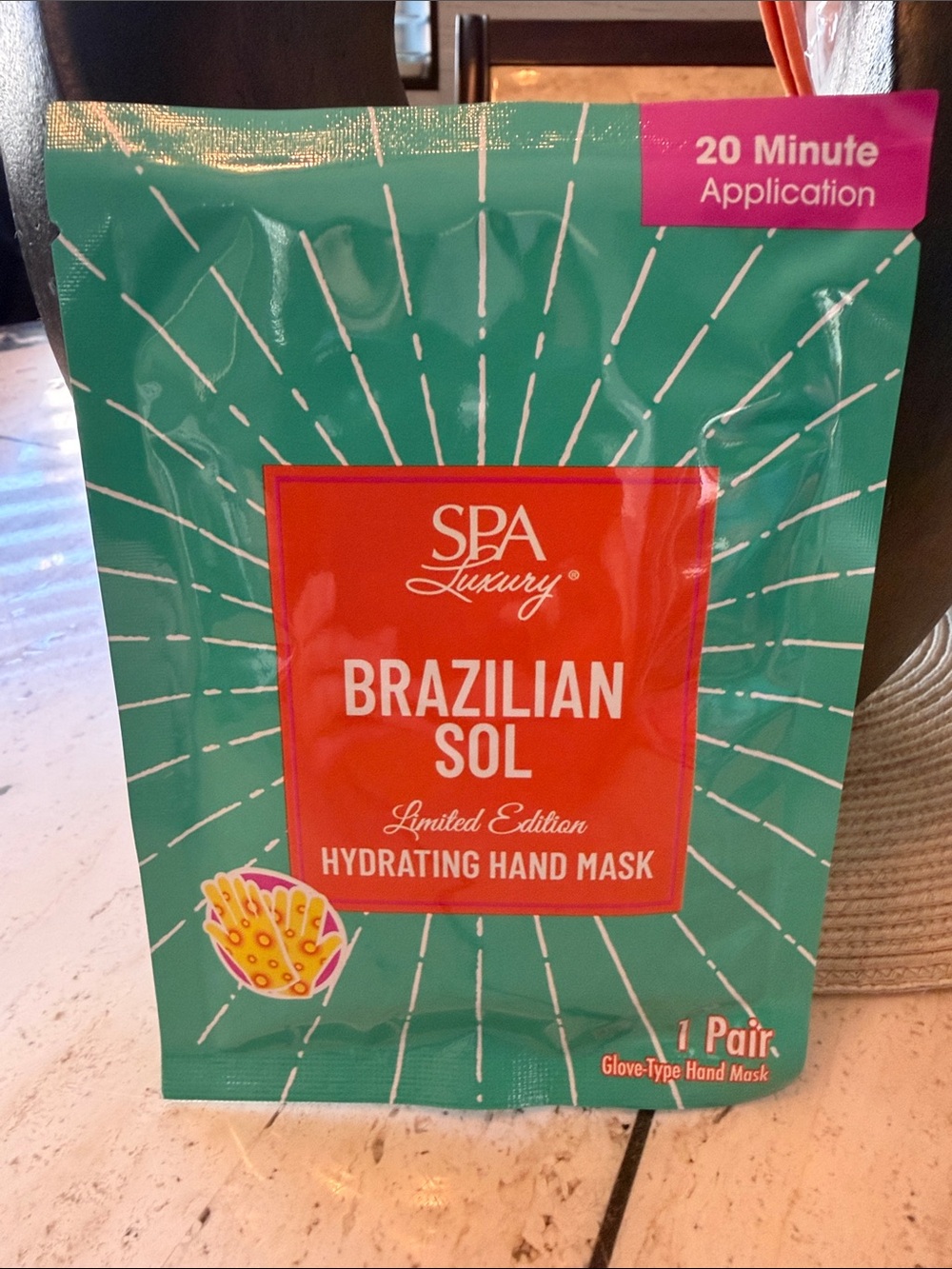 Brazilian Sol Hydrating Hand Mask - 1 pair New Limited Edition Spa Luxury